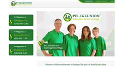 Desktop Screenshot of pflegeunion.de