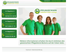 Tablet Screenshot of pflegeunion.de